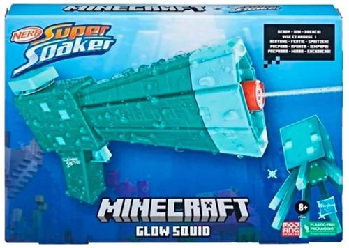 купить Игрушка Hasbro F7600 Бластер Nerf SOA Water blaster Minecraft Glow Squid в Кишинёве 