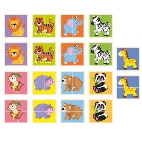 cumpără Puzzle Viga 50842 Joc logic de puzzle Animale sălbatice, 36 elem. în Chișinău 