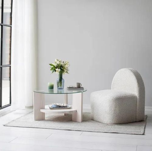 cumpără Măsuţă cafea Trendy Mondo, Alb 75x40x75cm în Chișinău 