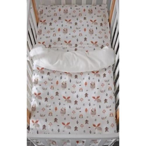 cumpără Lenjerie de pat pentru copii Veres 154.5.04.7 Сменная постель Фланель Лесные Зверушки 90x110/40x60 (3ед.) în Chișinău 
