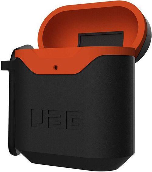 cumpără Accesoriu pentru aparat mobil UAG 10242F114097, for Apple Airpods Std. Issue Hard Case 001 (V2), Black/Orange în Chișinău 