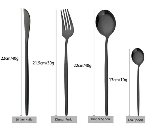 купить Набор столовых приборов miscellaneous Product Polished Cutlery Graphite 24pcs в Кишинёве 