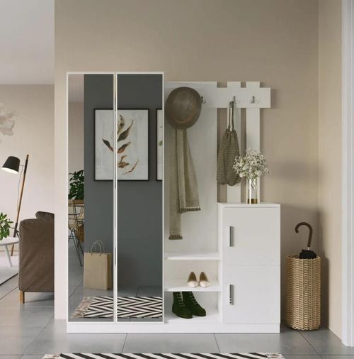 cumpără Mobilă pentru antreu Trendy DD8-W, 147x179x35cm (GTR001397) în Chișinău 