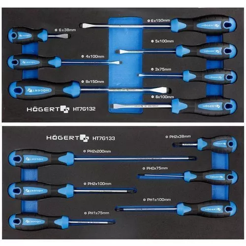купить Система хранения инструментов Hoegert HT7G052 Тележка инструментальная (171 предмет) в Кишинёве 