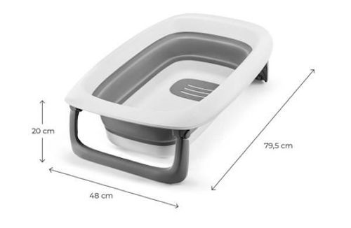 cumpără Cădiță KinderKraft KABUBB00GRY0000 Bubbly grey (ванночка-пеленальный столик) în Chișinău 