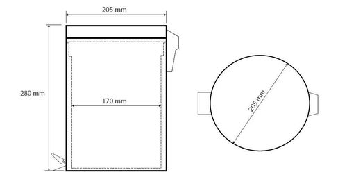 cumpără Coș de gunoi Bemeta White 5L soft close 104315014 în Chișinău 
