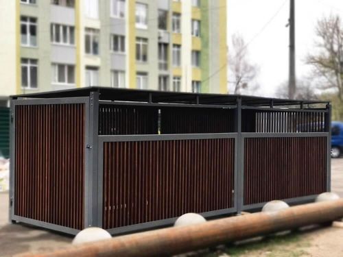 cumpără Mobilier urban Kidigo 322033 Пергола для мусорных контейнеров на 4 урны în Chișinău 