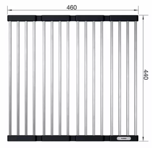 cumpără Accesoriu pentru chiuvete de bucătărie Blanco 238483 SR suport de vase inox pliabil 460x440 în Chișinău 