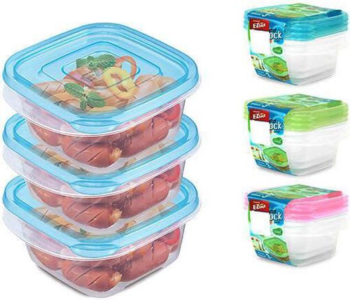 купить Контейнер для хранения пищи Ghidini 45217 EZ Lock 3шт, 0.25l, 12x10x5cm в Кишинёве 