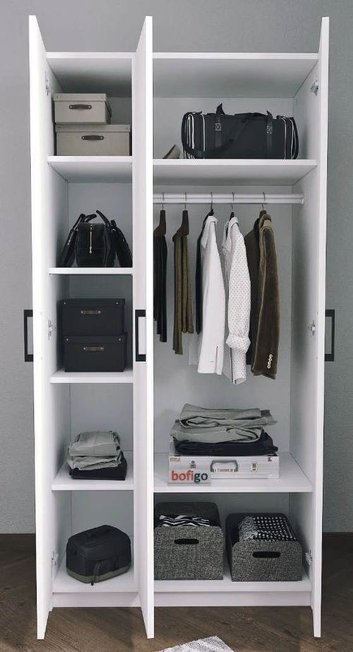 купить Шкаф Nex Home Распашной, 3 двери 180x47x120 см, Белый (26-02-01) в Кишинёве 