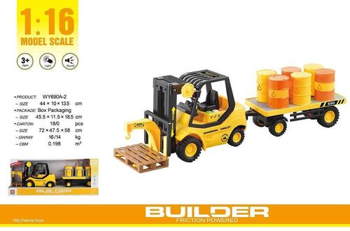 купить Машина Wenyi 690A-2 1:16 Motostivuitor cu fricțiune cu remorcă в Кишинёве 