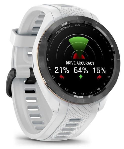 cumpără Ceas inteligent Garmin Approach® S70 42 mm Black Ceramic Bezel with White Silicone Band (010-02746-10) în Chișinău 