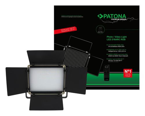 cumpără Iluminare pentru foto-video Patona Premium LED photo video 216 RGB incl. remote control în Chișinău 
