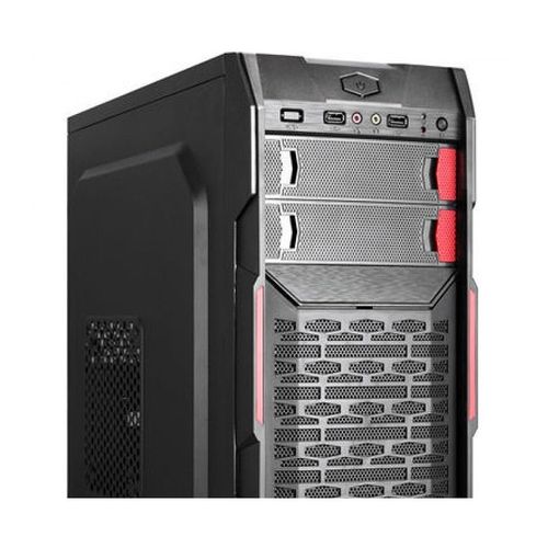 cumpără Carcasa PC Case Miditower ATX HPC B-09 Shiny Black+Red decoration, 550W, 12cm fan, 24 pin, 2xSATA cables, 1xUSB 3.0, 2xUSB 2.0 & Audio (carcasa/корпус) în Chișinău 