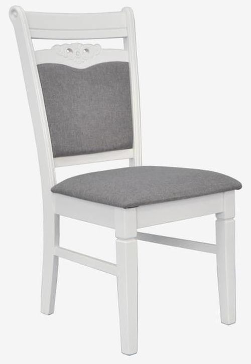 купить Комплект стол и стулья Evelin di Costacurta стол HV-33V White + 10 стульев HV-3167 White/NV-10WP Grey в Кишинёве 