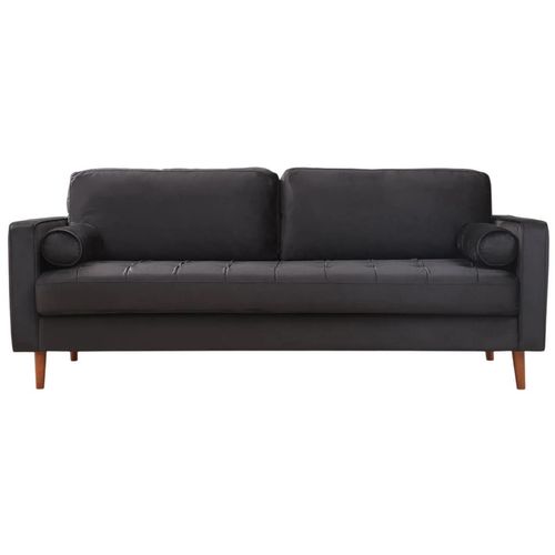 cumpără Canapea Trendy Roma Negru, 90x70x215cm (3 locuri) în Chișinău 