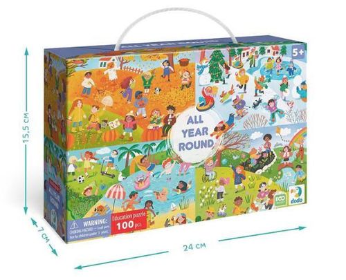 купить Головоломка Dodo 300607 Puzzle educativ: Anotimpurile anului, 100el в Кишинёве 