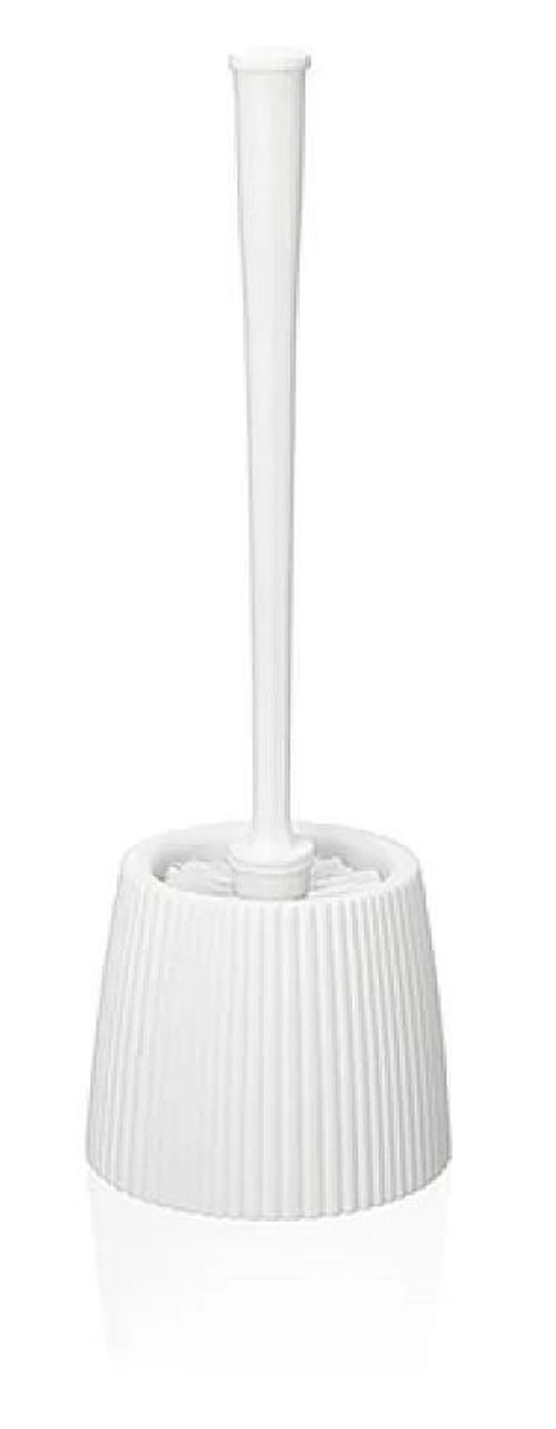 купить Ёршик для унитаза Бытпласт 55667 Econova Velvet cu suport 12.8x12.8x37cm, alb в Кишинёве 