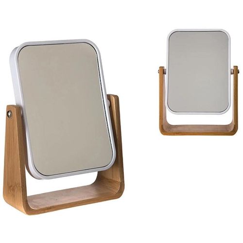 cumpără Oglindă cosmetică 5five 56155 Oglinda de masa 22x16x6cm, alb, bambus în Chișinău 
