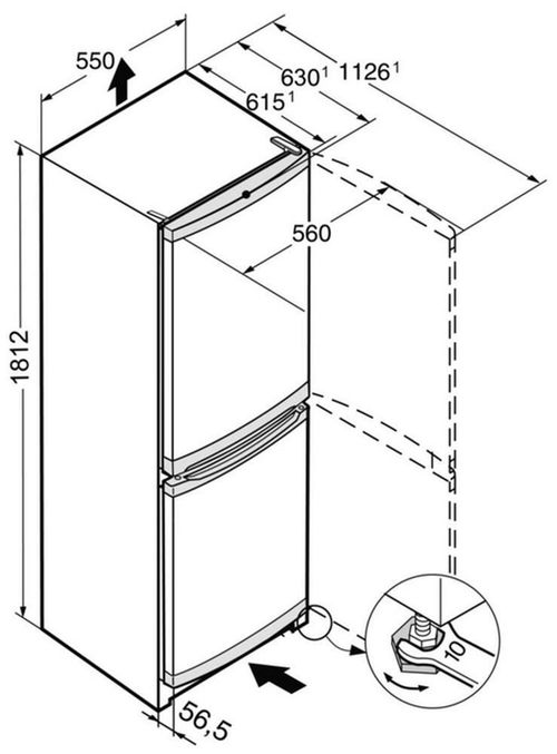 cumpără Frigider cu congelator jos Liebherr CU 3331 în Chișinău 