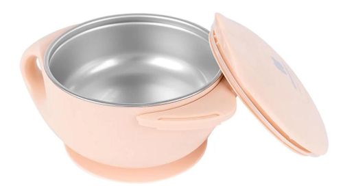 купить Посуда для кормления Kikka Boo 31302040112 Bol termoizolant din inox Cat Pink, 400 ml в Кишинёве 