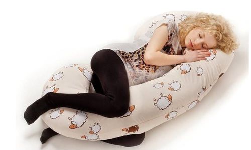 купить Подушка для мам New Baby 28916  Подушка для кормления C-shape Овечки в Кишинёве 