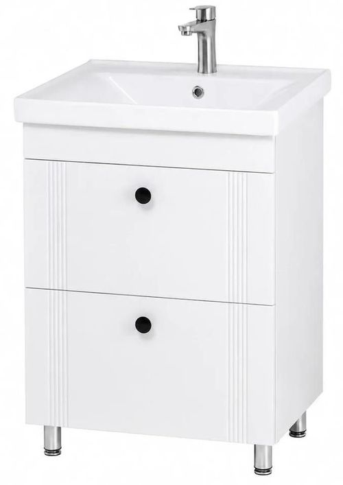 cumpără Dulap pentru lavoar Mashtab 12183 Palma (Sava) cu 2 sertare 650x470x850 Alb mat în Chișinău 