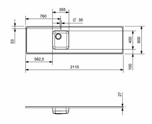 cumpără Chiuvetă bucătărie Reginox R36235 2115x600mm în Chișinău 