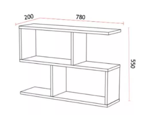 купить Полка декоративная Fabrik Home №09 белый ясень в Кишинёве 