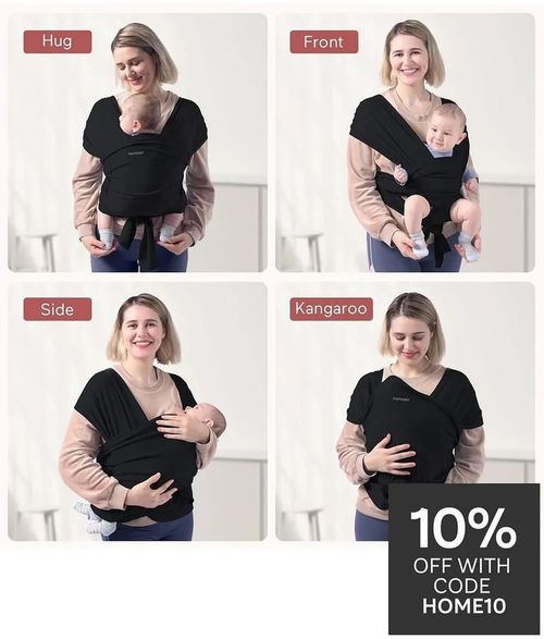 cumpără Marsupiu pentru copii Momcozy CR001-BL00NB-A Sling pentru purtarea bebelusilor Wrap Black în Chișinău 