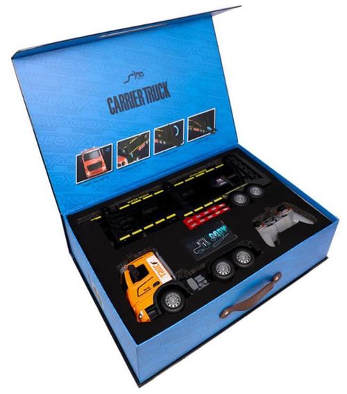 cumpără Jucărie cu telecomandă New World HJ8006-2 Masina-transportator cu T/C si acum, 1:12, 572113 în Chișinău 