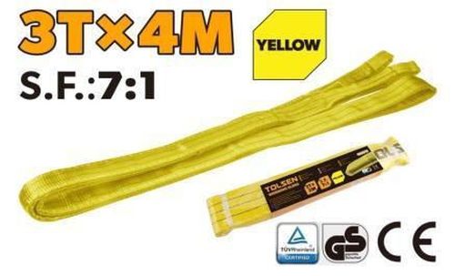 купить Багажная система Tolsen Slinguri cu bucla textila 3t 4m Yellow (62277) в Кишинёве 