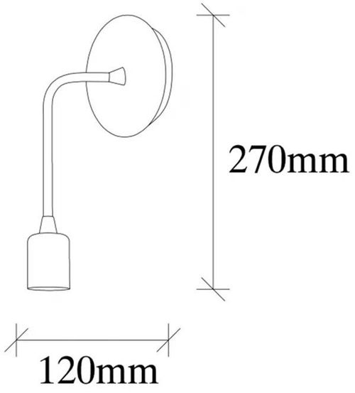 cumpără Candelabru de perete Trendy Lampa de perete Dartini-MR-888 12x27x6cm în Chișinău 