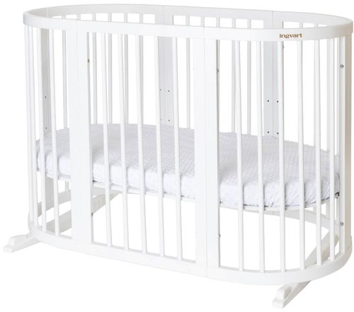 купить Кроватка Ingvart 1609003 Smart Bed Alb, 60x72x120cm в Кишинёве 