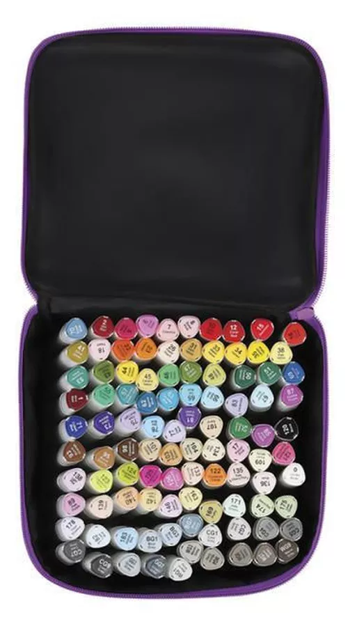 cumpără Set de creație miscellaneous MS_53455 Set de markere pentru sketching Meshu 100 culori, husa cu fermoar în Chișinău 