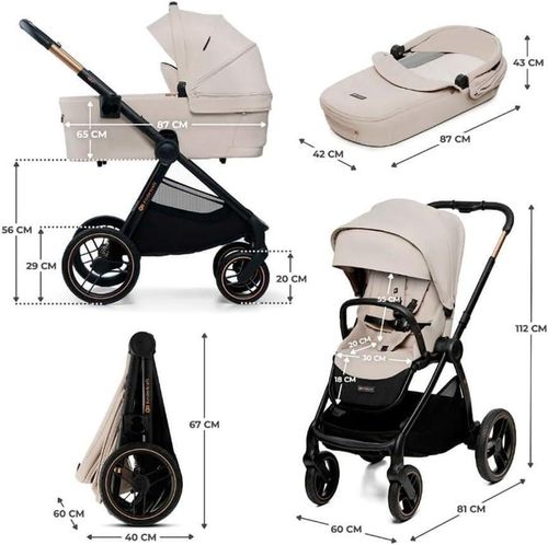 cumpără Сărucior pentru copii KinderKraft 2in1 Nea 2 KSNEA002BEG2000 Soft Beige în Chișinău 