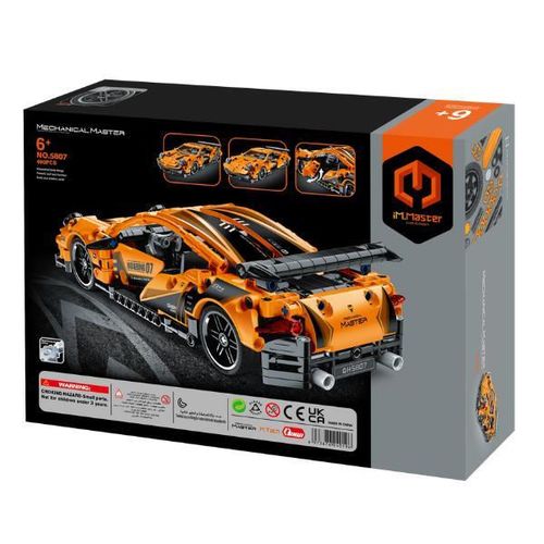 купить Конструктор iM.Master 5807 Supercar portocaliu, Mechanical Master, cu inerție, 490pcs в Кишинёве 