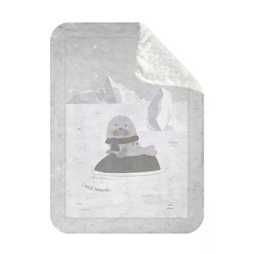 купить Аксессуар для пеленания Kikka Boo 31103020156 Paturica super moale Sherpa Seally Me, 110/140 cm в Кишинёве 