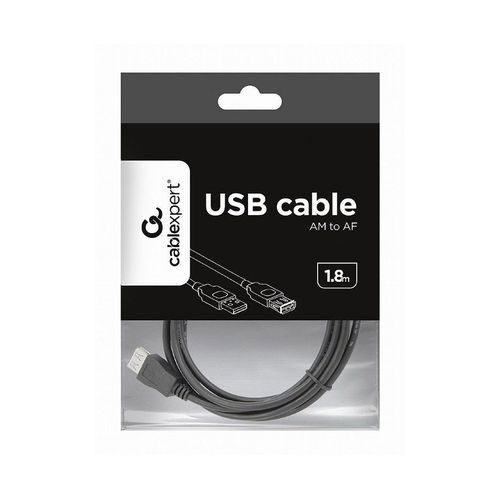 купить Gembird CCP-USB2-AMAF-6 USB 2.0 extension A-plug A-socket cable, 1.8m (cablu USB/кабель USB) в Кишинёве 
