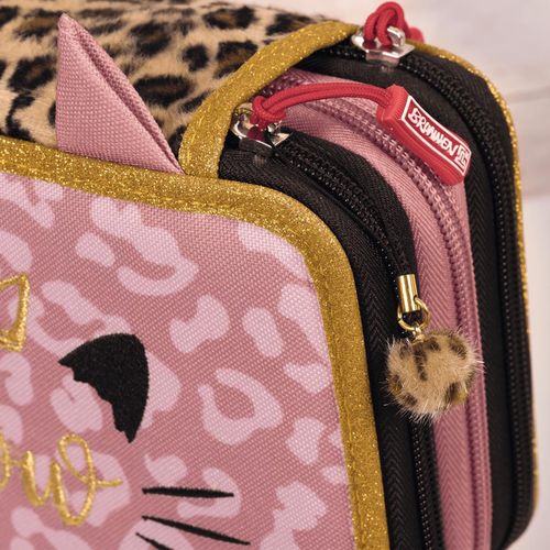 купить Школьный пенал Brunnen Пенал Sweet Wild Cat в Кишинёве 