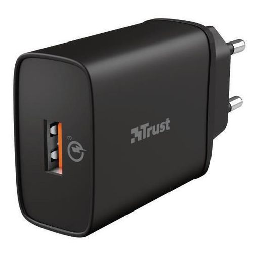 купить Зарядное устройство сетевое Trust Qmax 18W Ultra-Fast USB Wall Charger with QC3.0 TR23557 в Кишинёве 