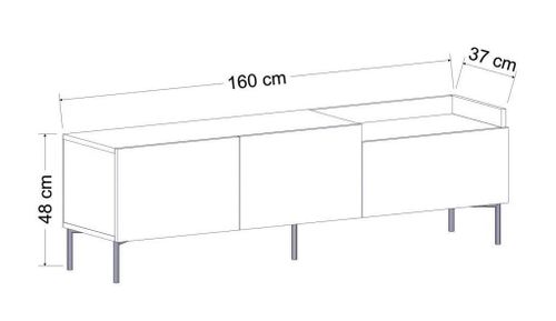 cumpără Comodă TV Trendy Mia, Antracit în Chișinău 