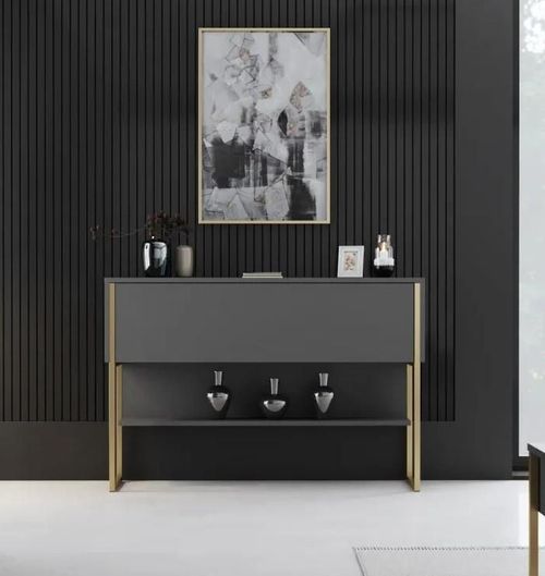 купить Стол Trendy Luxe, AurAntracit, 120x80x30cm (GTR005828) в Кишинёве 