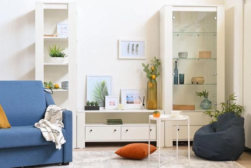 cumpără Raft de birou Fabrik Home Belfort (550x1970x420) Белый ясень în Chișinău 