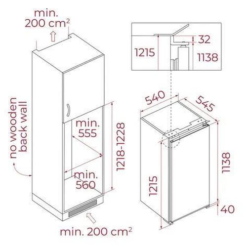 cumpără Frigider încorporabil Teka RSR 42260 FI în Chișinău 