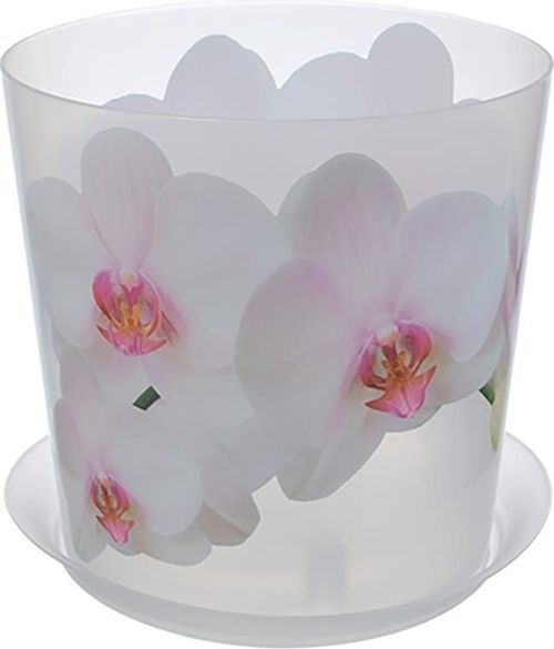 купить Цветочный горшок Idea М3105 Deko 125mm1,2l alb,albastru в Кишинёве 