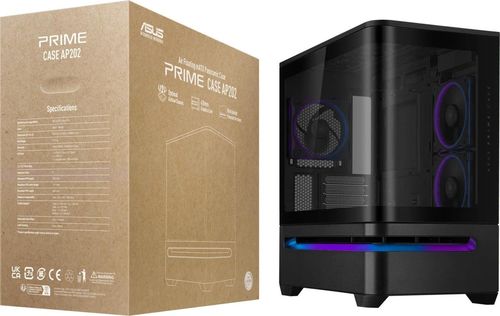 купить Корпус для ПК ASUS Prime AP202 ARGB Black no PSU, в Кишинёве 