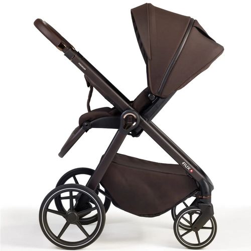 купить Детская коляска DadaPrams Carucior 2in1 Flux Chocolate (Premium) + Adaptoare в Кишинёве 