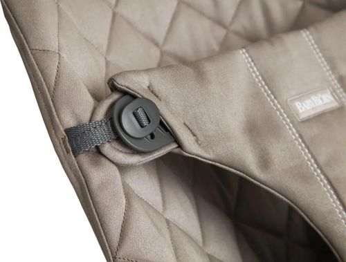 купить Детское кресло-качалка BabyBjorn 606117A Balansoar Bliss Sand Grey, Bumbac cu bara de jucarii в Кишинёве 