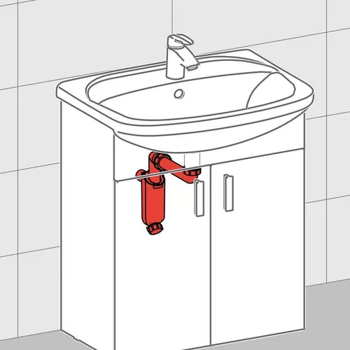 cumpără Sifon pentru chiuvetă bucătărie Alcaplast A43S-DN32 1 1/4" 32, для умывальника în Chișinău 